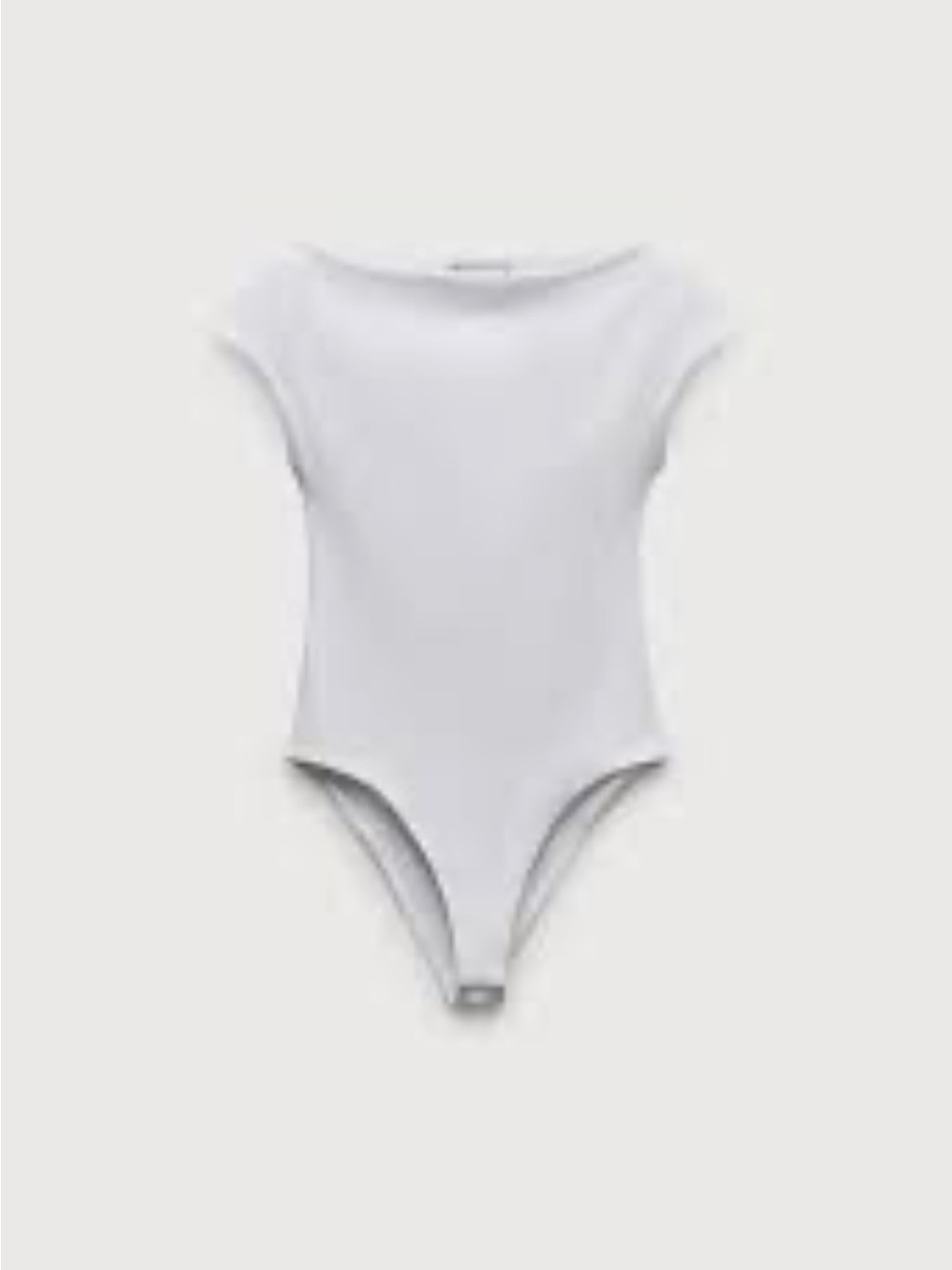 NWT Zara Boatneck Bodysuit White Size M